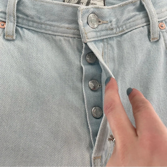 Free People Maggie Straight Jean in Paradise Blue NWT 27 - Picture 9 of 15